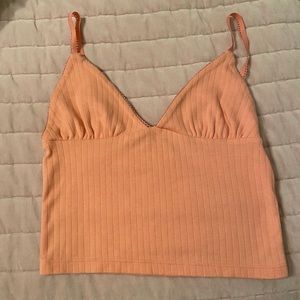 coral crop top